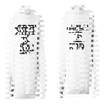 Christ Is King Jesus Is King Christianity Sweatshirt - Thegiftio