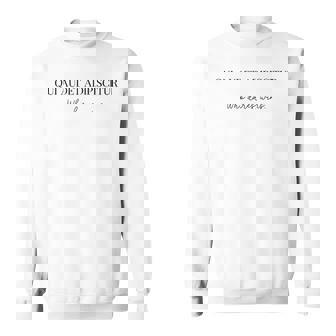 Citation Latine Qui Audet Adipiscitur Qui Ose Gagne Latin Sweater e - Cadeauxyz