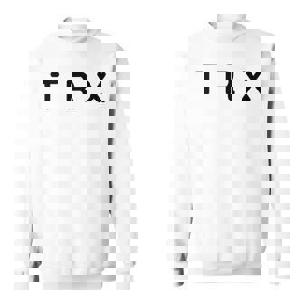 Classic TRX For Fitness Enthusiasts Contemporary Font Sweatshirt Unisex | Mazezy