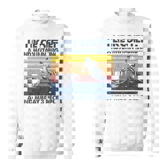 I Like Coffee And Moutain Biking And Maybe Three People Sweatshirt Unisex | Mazezy