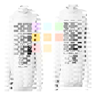 Colors Asl Sign Language Deaf Sign Language Simple Asl Sweatshirt | Mazezy