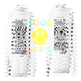 Cool Cousin Club Retro Cousin Matching Family Crew Sweatshirt | Mazezy