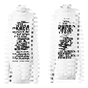 Cool Grandpas Drive Tractors Farming Farmer Father's Day Men Sweatshirt | Mazezy