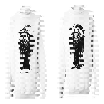 Creepy Horror Ghost Heart Hands Happy Halloween Sweatshirt | Seseable FR