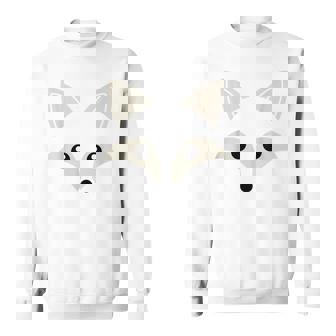 Cute Fox Face Awesome Halloween Costume Sweatshirt | Seseable CA