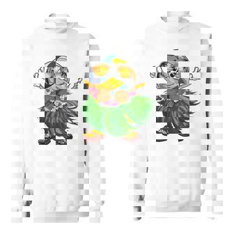 Cute Hawaiian Volleyball Ball Tropical Beach Summer Vacation Sweatshirt Unisex | Mazezy