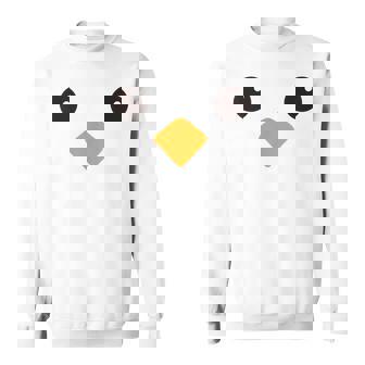 Cute Yellow Chick Face Costume For Kids And Toddlers Sweatshirt Unisex | Mazezy