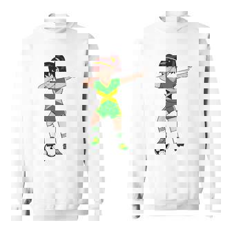 Dabbing Niña Chica Jamaica Fútbol Niños Jugador Dab Deporte Camisa de entrenamiento - Regaloses