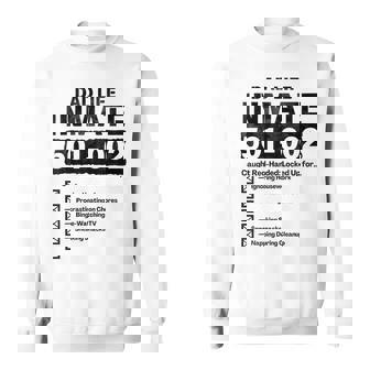 Dad Life Inmate Matching Halloween Costume Sweatshirt | Mazezy