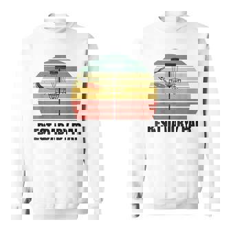 Disc Golf Shirts Men Best Dad By Par Flying Disc Golf Sweatshirt Unisex | Mazezy