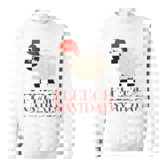 Divertida De Forro Polar Con Diseño De Ovejas De Feliz Navidad Camisa de entrenamiento - Regaloses