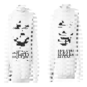 Due To Inflation This Is My Halloween Costume Couples Sweatshirt | Mazezy