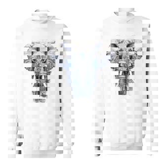 Elephant Artwork Animal Motif Art Animal Elephant Sweatshirt Unisex | Mazezy