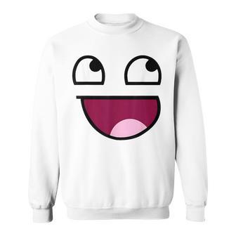 Epic Costume Face Y2k Streetwear Emo Sweatshirt - Thegiftio UK