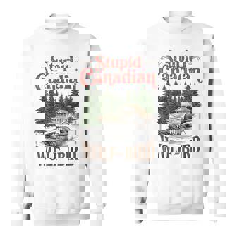 Estúpido Pájaro Lobo Canadiense Calentado Loon Hockey Meme Camisa de entrenamiento - Regaloses