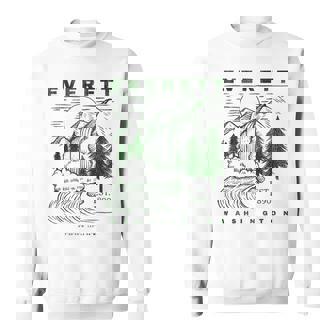 Everett Washington Neat Travel Souvenir Rustic Everett Sweatshirt | Mazezy