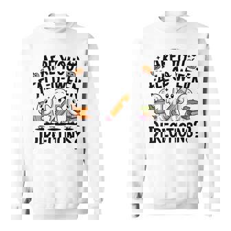 Are You Fall O Ween Directions Halloween Teacher Ghosts Sweatshirt | Mazezy