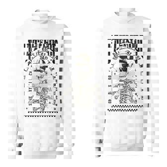 Fatherhood Skeleton Rockin Some Days Vintage Dad Sweatshirt | Seseable CA