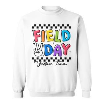 Field Day Yellow Team Game Competition Obstacle Course Fun Sweatshirt - Thegiftio UK