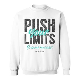 Fitness Quote Y2k Gym Training Back Print Yoga Sport Workout Sweatshirt - Thegiftio