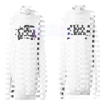 Florida Fl Vintage Athletic Sports Orange Style 80S 90S Sweatshirt - Monsterry