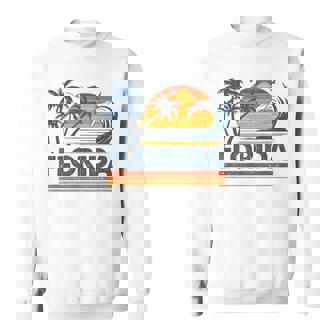 Florida Vacation Sunset Cute 70S Vintage Retro Beach Sweatshirt - Thegiftio