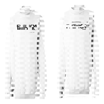 Freedom American Flag Christ Is King Sets You Free Sweatshirt - Thegiftio