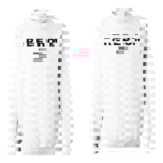 Freedom American Flag Patriotic Conservative Usa Sweatshirt | Mazezy