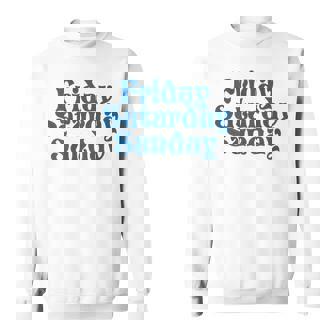 Fridayaturdayunday Moodibe Weekend Relax Day Off スウェットシャツ - Kawaiitshirt
