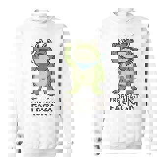 Frogs Against Fascism Portland Frog Protest Sweatshirt | Mazezy