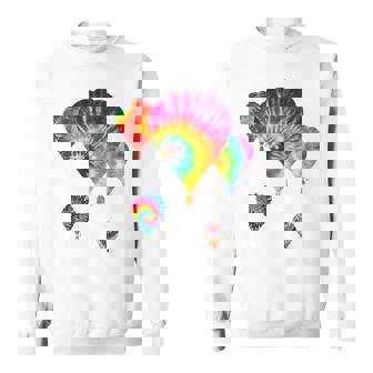 Fun Hot Air Balloon Hippie Tie Dye Ballooning Lt Sweatshirt Unisex | Mazezy
