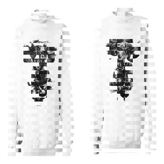 Dachshund In Jump As A Cool Portrait Sweatshirt - Thegiftio