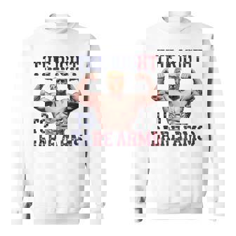 Donald Trump Muscle Weightlifting Right To Bare Sweatshirt | Mazezy