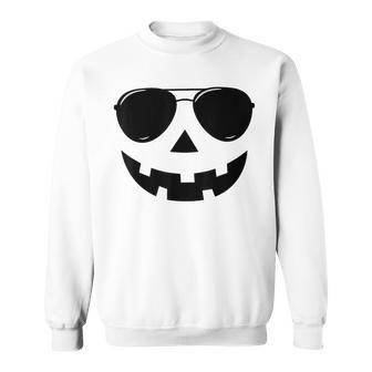 Jack O Lantern Face Pumpkin Halloween Costume Boys Sweatshirt - Thegiftio