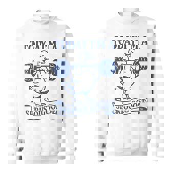 Lifting Weights Gym Fitness Today I'm A Serious Goose Sweatshirt - Monsterry