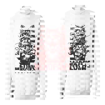 Menopause Cat Pun Menopausal Women's Gag Joke Humor Sweatshirt - Monsterry