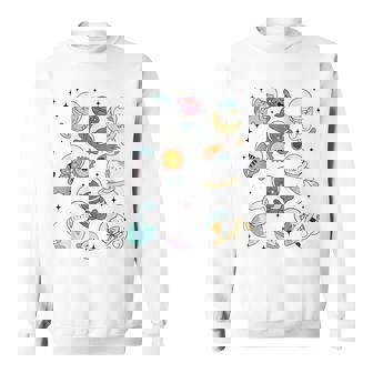 Space Cats Astronaut In Space For Cat Lover Kitten Sweatshirt | Seseable FR