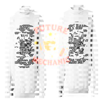 Future Mechanic Junior Garage Builder Tool Lover Kids Career Sweatshirt Unisex | Mazezy