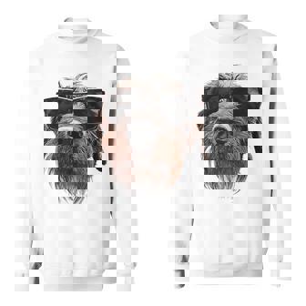 German Wirehaired Pointer Dog Graphic Pet Illustration Sweatshirt | Mazezy