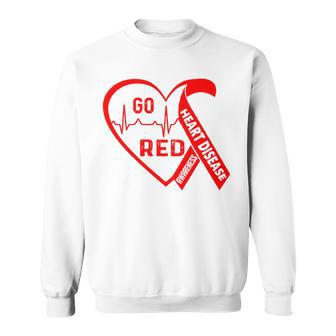 Go Red February American Heart Health Month Awareness Sweatshirt | Mazezy