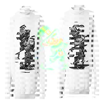 Golf St Patrick's Day Irish Leprechaun Golfer Golfing Sweatshirt - Thegiftio