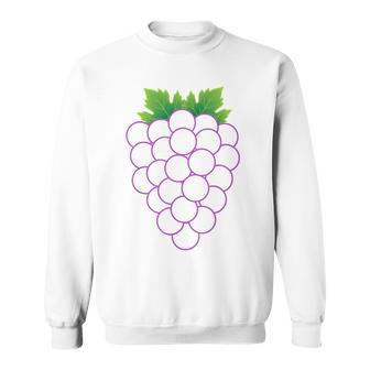 Grapes Costume Halloween Fruit Salad Lover Sweatshirt - Monsterry