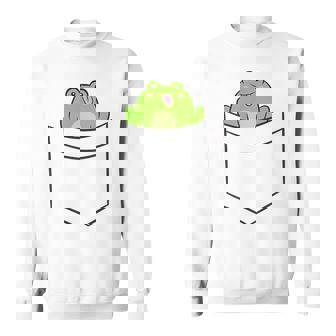 Grenouille Dans La Poche Mignonne Grenouille De Poche Sweater e - Cadeauxyz