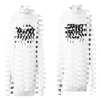 Groom But In DeathMetal Font Heavy Music Wedding Day Sweatshirt Unisex | Mazezy