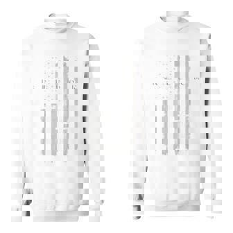 Grunge American Flag And Cross Faith Family Freedom Sweatshirt - Monsterry