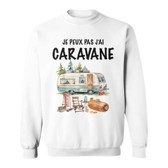 Homme Camping Caravane Rando Beau Dessin Papa Papy Tonton Sweater e - Cadeauxyz