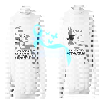 Homme Novembre Bleu Cancer Prostate Moustache Ruban Bleu 2025 Sweater e - Cadeauxyz