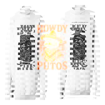 Howdy Putos Mexican Raccoon Urban Country Cowboy Western Tank Top Sweatshirt Unisex | Mazezy