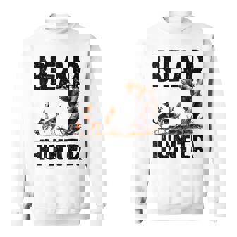 Hunting Bear Retro Dog Bear Hound Dog Hunting Sweatshirt | Mazezy