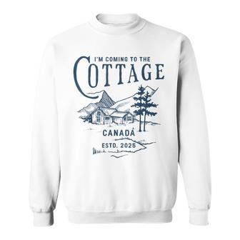 I'm Coming To The Cottage Canada Estd 2025 Retro Vintage Sweatshirt - Monsterry